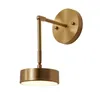 Wall Lamps Nordic Gold Copper LED For Bedroom Lighting Decoracao Quarto Study Reading Living Room El Wandlamp