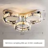 Ceiling Lights Living Room Lustre Chrome Led Modern Luxury Crystal Mounted Lighting Fixtures Deco Indoor