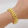 Bangle Width Bracelet for Men Gold Color Ethiopian Jewelry African Wide Bangle Arab Wedding Gifts 230629