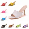 Sandales Crystal Queen Femmes 9cm Talons Hauts Mules Fetish Summer Stiletto Pantoufles Prom Platform Stripper Candy Couleur Chaussures 230630