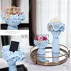 Vases Nordic Home Decoration Resin Vase Statue Sculpture Makeup Brush Holder Storage Box Pen Holder Creative Flower Pot Art Supplies x0630