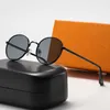 Modedesigner-Sonnenbrille aus ovalem Metall mit kleinem Rahmen für Männer und Frauen, wilde Outdoor-Straßenfotografie-Sonnenbrille für Fahrer, Business-Sonnenbrille 7KS2Y