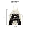 Vases Unique créatif dessin animé chat femmes cuisine tablier étanche cuisson résistant à l'huile antifouling Chef tablier Delantal x0630