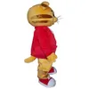 2018 Factory mignon Daniel the Tiger Red Veste Cartoon Character Mascot Costume Fancy Dish270Z