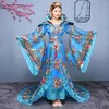 中国の妖精の衣装The Tang Dynasty Ancient Hanfu Folk Dance Closes Trailing Royal Luxury Princess Dress Film TV Performance S214K