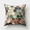 Cushion/Decorative Gold Geometric Sofa Decorative Cushion Cover Throw Home Decor
