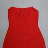 rouge femmes dame hors épaule sexy robe classique tout match style européen corée concepteur bandage moulante tenues 0218