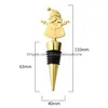 Christmas Decorations Zinc Alloy Wine Bottle Stoppers Kitchen Bar Santa Bird Shaped Decorative Accessories Drop Delivery Home Garden Dhk9J