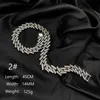 Jewellery Fashion Jewelry Accessories Gold Plated Thick Miami Cuban Link Chain Hip Hop Iced Out Cubic Zircon Diamond Necklace Mens Cuban Link Bracelet