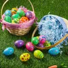 Decompression Toy 36PCS Printed Empty Stuffers Fillable Easter Eggs Plastic Eggs Bulks Easter Basket Filling Party Favors Classroom Prize Supplies 230629