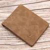 Vintage Frosted Men's Short Wallet Slim Card Wallet Man Multi Card Holders Small Male Coin Purses Business Money Clip