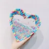 Borse da sera Angelatracy 2023 Perla Acrilico trasparente Moda Tessuto fai-da-te Materiale a forma di cuore Kit Messenger Borsa a tracolla Borsa a mano