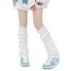 Femmes Chaussettes Blanc Sur Genou Leg Cover Long Tube Calf JK Style High Bas