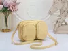 Dames Cameratas met dubbele ritssluiting Channel Handtas Portemonnee mini Clutch Luxe Designer Klassieke schoudertas Crossbody Cosur polychroom