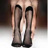 Whole- SORRYNAM Black Male Suit Sexy calcetines de seda Sheer Mens Formal Socks calidad transparente men hose276z