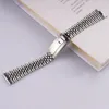 Watch Bands Rolamy 22mm Silver Stainless Steel Replacement Wrist Watch Band Strap Bracelet Jubilee with Oyster Clasp 230626