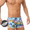 Maillots de bain pour hommes Maillots de bain imprimés pour hommes avec poussoir Mode européenne américaine Taille basse Fente latérale Boxer Natation Summer Beach Surf 230630