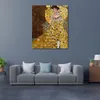 Reproduktion av hög kvalitet av Gustav Klimt målning Porträtt av Adele Bloch Bauer Modern Canvas Art for Kitchen Room Hand Painted