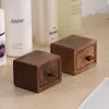 Smyckespåsar Creative Drawer Wood Single Ring Box Holder Organizer Dubbel Storage Case Jewellery Store Packaging Present