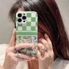 Women Designer Cell Phone Cases Fashion Trendy Luxurys Brands Green Letters Phonecase For iPhone 14 14Plus 14Pro 14ProMax 13 12 11 Pro Max