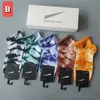 23ss Heren Designer 5 paar/doos sportsokken tie-dye chuck trendy sokken zweetabsorberende katoenen sokken hiphop sport halflange sokken four seasons pair tick