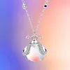 Pendant Necklaces Firefly Necklace Female Tide Net Red Forest Cold Wind Niche Design Sense Moonstone Clavicle Chain