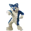 2019 Factory Direct New Blue Husky Dog Mascot Costume Cartoon Wolf Dog Character Ubranie Bożego Narodzenia Halloween Fancy Dress169r