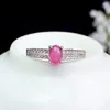 Cluster Rings CoLife Jewelry Candy Color Tourmaline Ring For Daily Wear 4 6mm Natural Pink Silver 925 Gemstone