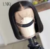 Lace Wigs Front Short Bob Wig Straight Natural Black Human Hair for Women Pre Depened Closure Brazilian 230630