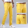 Jeans pour hommes Printemps Été Rouge Stretch Regular Fit Style Classique Business Casual Coton Pantalon Slim Denim Pantalon Homme Marque 230629