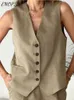 Kadın Eşofman 2023 Yaz Keten 2 Parça Setleri Moda İnce Kolsuz Blazer Yelek Ve Yüksek Bel Şort Nedensel Ofis Yatıyordu Takım Elbise
