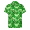 Męskie koszule na zwykłe koszule z liści palmy