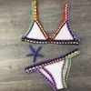 Swim wear Sexy Bikinis Women Hand Crocheted Swimsuit Bikini Two-Piece set Swimwear Female Monokini Halter Maillot Biquini Bathing Suits 230629