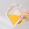 Storage Bottles Portable Transparent Sealed Organizer Box Airtight Pantry Kitchen Food Grain Containers Square Nut Snack Accessories