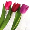 Flores decorativas 12 pçs/cachos Real Touch Artificial Jardim Tulipas Tulipa Mariage Deco Flores Artificiais Natal