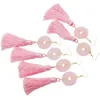 Dangle Earrings Assorted Semiprecious Stone For Women Crystal Drop Tassel