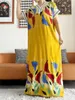 Roupas étnicas que vendem estilo africano vestidos de manga curta de verão floral solto boubou maxi islã vestido feminino roupas abaya