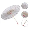 Umbrellas Wooden Decor Oil Paper Umbrella Chinese Style Beautiful Dancing 82X50CM Green Cloth Miss