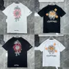 Chhhluxury Classic Men's t Shirt Ch Brand Tops Heart Tees Men Women Sânscrito Letter Chromes Manga Curta Horseshoe Couple T-shirts Designer 94eqkhlw