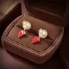 Designer Stud Earring V Logo Charm Pearl Earring Women Luxury Metal Earring Jeweler Woman Gift Fashion Hoop Jewelry AV
