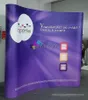 Fabric Display Rack No Moq Custom Printed Pop Up Banner Stand Advertising Curved Pop Up Banners Printed