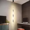 Pendellampor minimalistiska sovrum sovrum lätta modernt vardagsrum tv -vägg led lamp geometri linje remsa hängande fixtcd