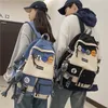 Borse da scuola Utensili Uomo Donna Zaino Zaini femminili di grande capacità per adolescenti Harajuku Student Fashion Coreano 230629