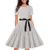 Casual Dresses Mother Of The Bride Dress Women's Vintage Print Cocktail Short Work Midi For Women Summer