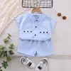 Clothing Sets Boys' Short Sleeve Set Summer Thin Baby Handsome Children's 1-5 Years Old