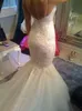 New Arrival Long Mermaid Lace Wedding Dresses 2023 With Appliques Spaghetti Straps Floor Length Custom Made Backless Hot Bridal Gowns