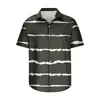Męskie koszule na swobodną koszulę dla mężczyzn Summer Simplicity Simplicity Simplicity Wzór Bluzki Streetwear w średnim wieku Camisa