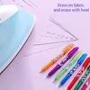 Stylos à bille Gel effaçable 12 pièces effaçable à chaud pour tissu 05Mm stylo à bille roulante à pointe fine enfant étudiants adultes 230630