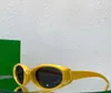 Gafas de sol envolventes ovaladas Lente verde / negro Mujeres Hombres Sunnies vintage Gafas de sol Gafas de sol de diseñador Occhiali da sole Gafas de protección UV400