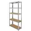 5 Tier BOLTLESS GARAGE SHELVING ENHET STALLER RACK METAL WAREHOUSE